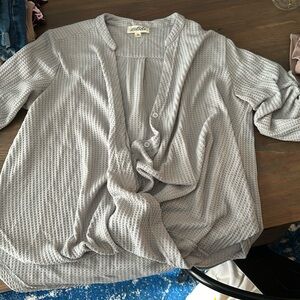 Boutique waffle knit cute top